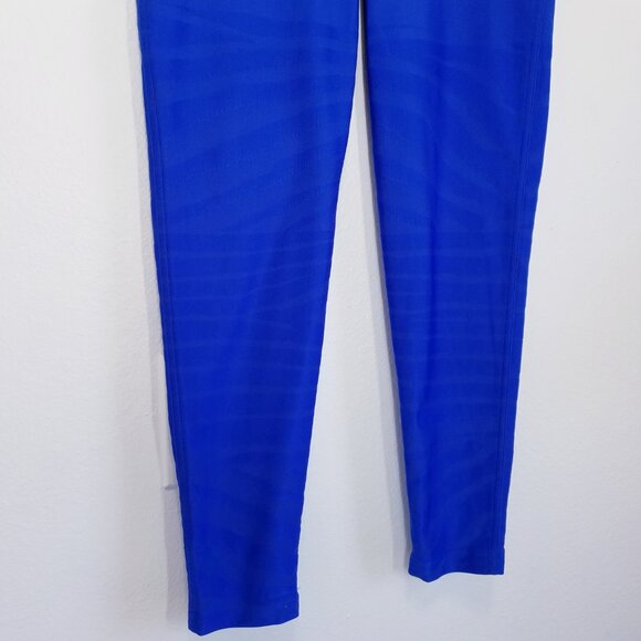 Stella McCartney x Adidas | Legging, Blue‎ size Large Embossed ZEbra Print - Picture 10 of 15